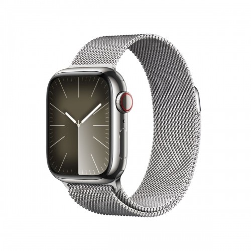 AppleWatch S9 Edelstahl Cellular 41mm Silber Milanaise image 1