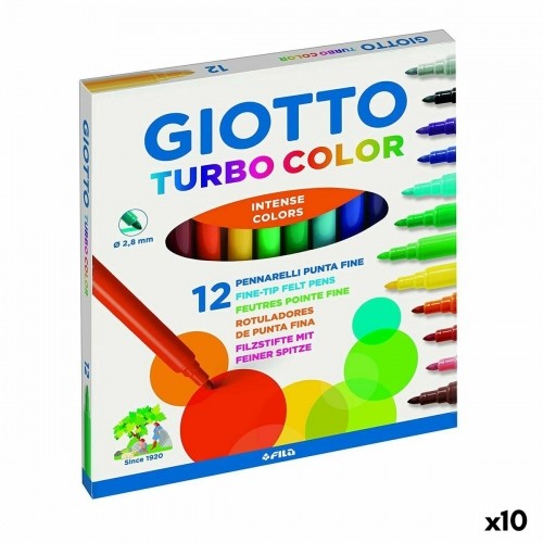 Flomasteru Komplekts Giotto Turbo Color Daudzkrāsains (10 gb.) image 1