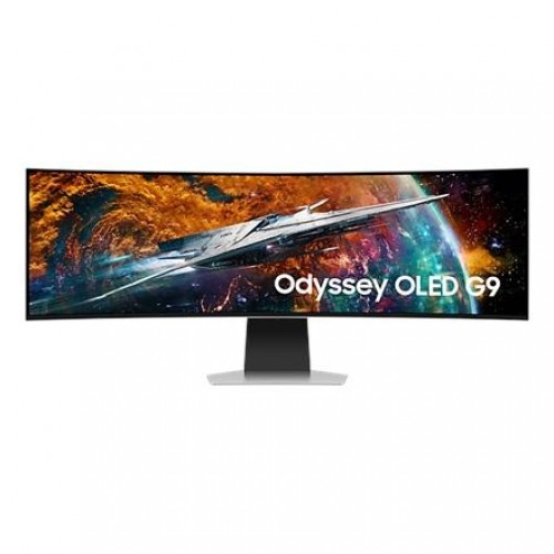 Samsung Odyssey OLED G9 G95SC Monitor LS49CG950SUXDU 49 ", QHD, 5120 x 1440, 32:9, 0.03 ms, 250 cd/m², Silver, HDMI ports quantity 1, 240 Hz image 1