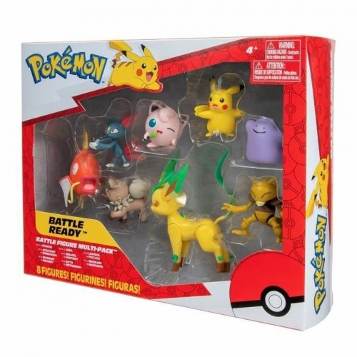Pokemon Rotaļu figūras Pokémon Pikachu, Sneasel, Magikarp, Abra, Rockruff, Ditto, Bayleef & Jigglypuff image 1