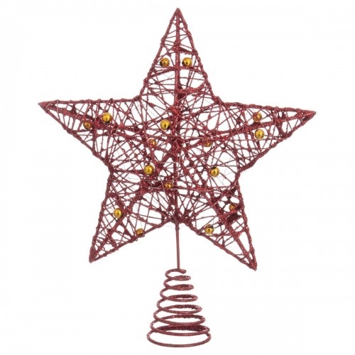 Bigbuy Christmas Новогоднее украшение Красный Металл Дерево 20 x 5 x 25 cm image 1