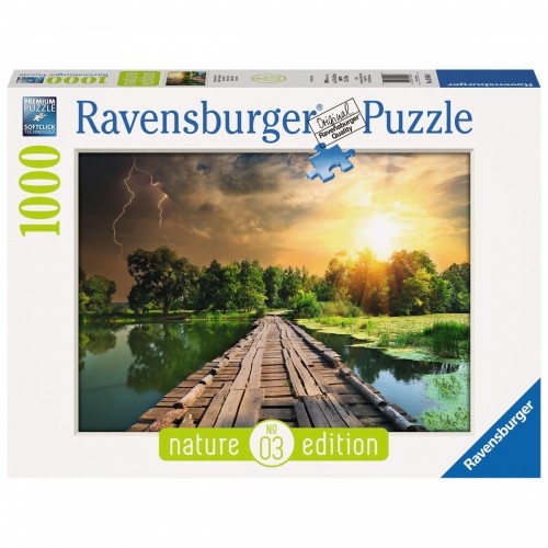 Puzle un domino komplekts Ravensburger 19538 The Wooden Footbridge 1000 Daudzums image 1