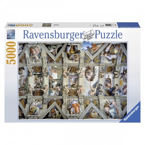 Puzle un domino komplekts Ravensburger 17429 The Sistine Chapel - Michelangelo 5000 Daudzums image 1