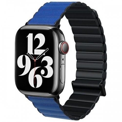 Beline pasek Apple Watch Magnetic Pro 42|44|45|49mm czarno|niebieski  black|blue box image 1