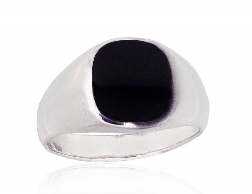 Серебряное кольцо #2101353_ON, Серебро 925°, Оникс, Размер: 21, 10.2 гр. image 1
