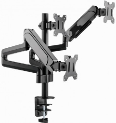 Monitora stiprinājums Gembird Desk Mounted Adjustable Mounting Arm for 3 Monitors image 1