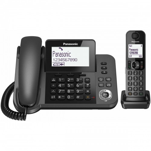Стационарный телефон Panasonic KX-TGF310 Белый Чёрный Серый image 1