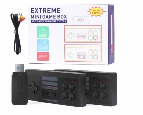 RoGer X-09-LD Retro Mini GameBox Игровая Консоль 848 Игр / 2x Беспроводных Джойстика / HD / USB image 1