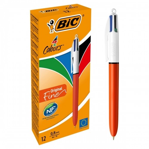 Pildspalva Bic 4 Colours Original Fine Uzlādējams 12 gb. 0,3 mm image 1