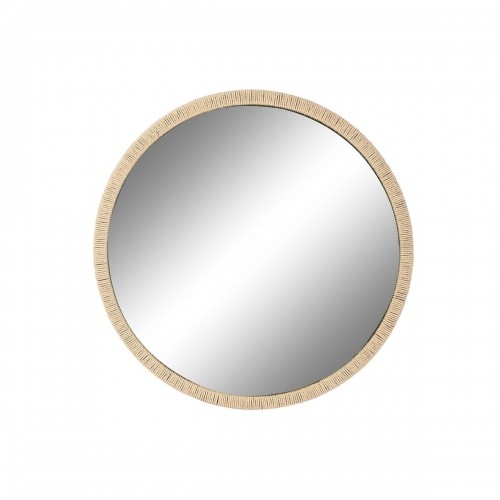 Sienas spogulis Home ESPRIT Melns Dabisks Virve Egle Vidusjūra 80 x 3,5 x 80 cm image 1