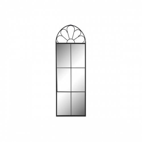 Настенное зеркало DKD Home Decor Чёрный Железо Окно 55 x 2 x 169 cm image 1