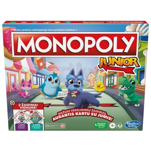 MONOPOLY Žaidimas „Monopolis mažiesiems 2 in 1“ (lietuvių kalba) image 1