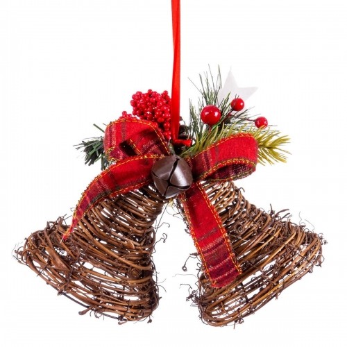Bigbuy Christmas Новогоднее украшение Красный Разноцветный Вытяжки 10 x 10 x 22 cm image 1