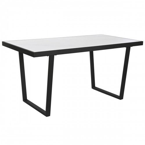 Обеденный стол Home ESPRIT Белый Чёрный Металл 150 x 80 x 75 cm image 1