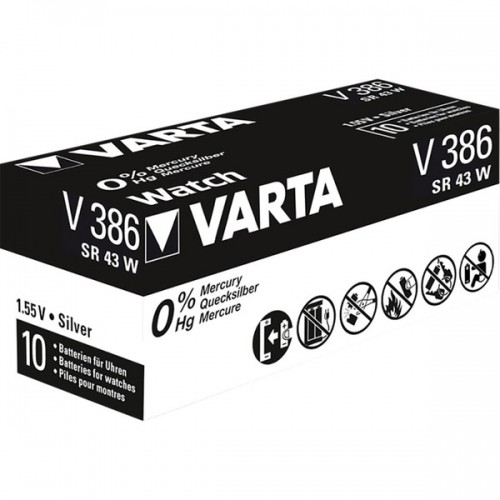 Varta Silberoxid-Knopfzelle 386, Batterie image 1
