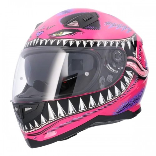 Shiro Helmets SH-881 SV WILDCAT (XS) Pink ķivere image 1