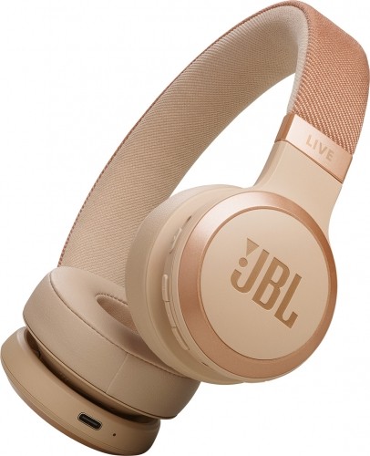 JBL wireless headset Live 670NC, beige image 1