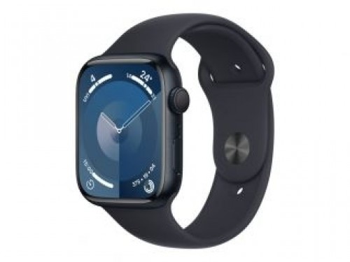 Apple  
         
       Watch Series 9 GPS 45mm Midnight Aluminium Case with Midnight Sport Band - M/L image 1