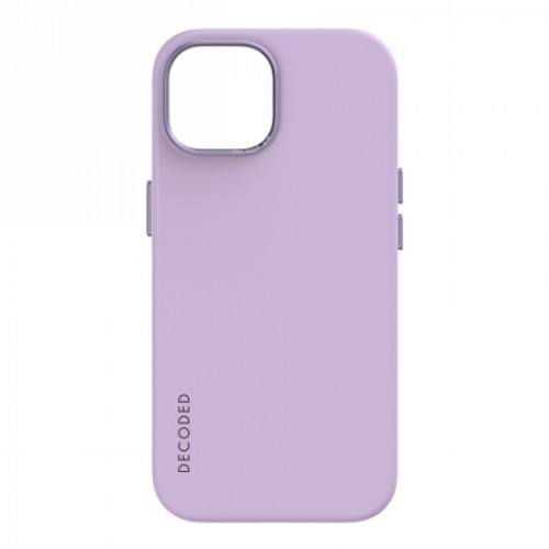 Apple Decoded - Silicone Protective Case for iPhone 15 Compatible with MagSafe (lavender) image 1