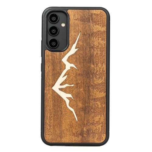 Wooden case for Samsung Galaxy A54 5G Bewood Mountains Imbuia image 1