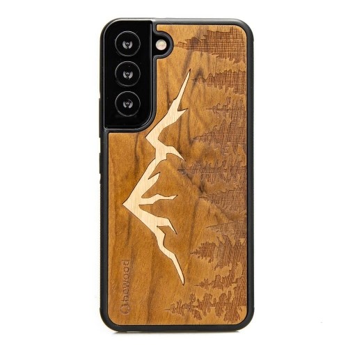 Wooden case for Samsung Galaxy S22 Bewood Mountains Imbuia image 1