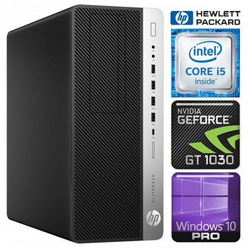 Hewlett-packard HP 800 G3 Tower i5-7500 8GB 128SSD M.2 NVME GT1030 2GB WIN10Pro image 1