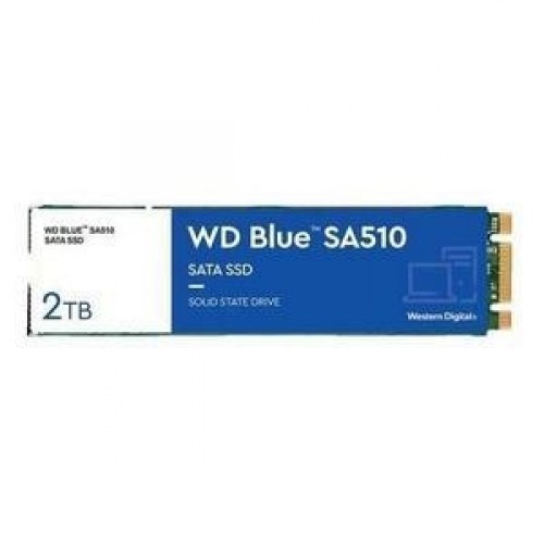 SSD|WESTERN DIGITAL|Blue SA510|2TB|SATA 3.0|3D NAND|Write speed 520 MBytes/sec|Read speed 560 MBytes/sec|M.2|TBW 500 TB|MTBF 1750000 hours|WDS200T3B0B image 1