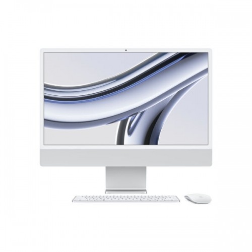 Apple iMac MQRK3D/A Silber - 61cm(24‘‘) M3 8-Core Chip, 8-Core GPU, 8GB Ram, 512GB SSD image 1