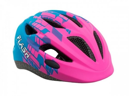 Author Helmet Flash Inmold X8 matt 51-55cm (162 pink/blue-matt) image 1