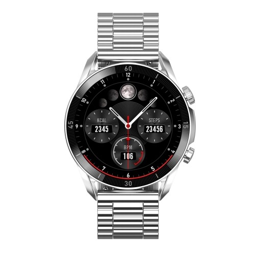 Garett Smartwatch V10 Leather / AMOLED / Bluetooth / IP68 / Backlit display / Sports modes Умные часы image 1
