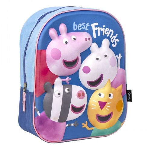 3D Bērnu soma Peppa Pig Zils 25 x 33 x 10 cm image 1