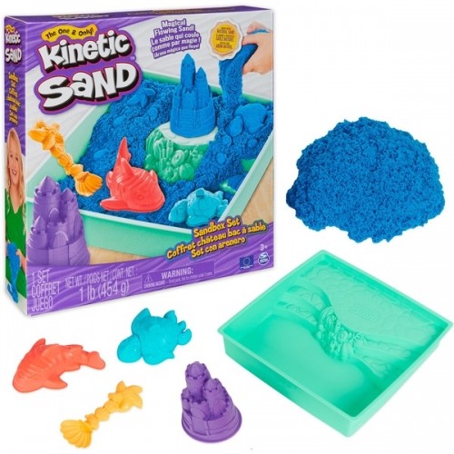 Spin Master Kinetic Sand - Sandbox Set blau, Spielsand image 1