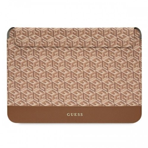 Guess Sleeve GUCS16HGCFSEW 16" brązowy|brown GCube Stripes image 1
