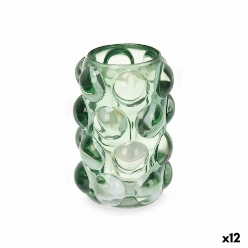 Gift Decor Svečturis Mikropērles Zaļš Stikls 8,4 x 12,5 x 8,4 cm (12 gb.) image 1
