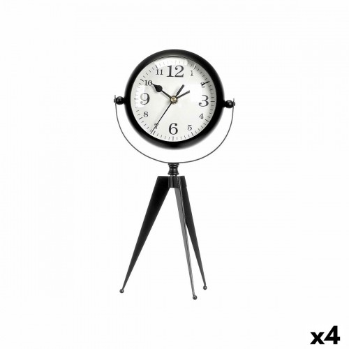 Gift Decor Настольные часы Трипод Чёрный Металл 14 x 30 x 11 cm (4 штук) image 1
