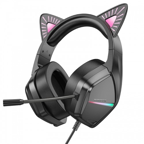 OEM Borofone Headphones BO106 Cute Car Ear bluetooth gaming phantom cat image 1
