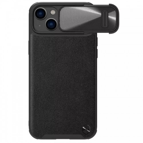OEM Nillkin CamShield S Leather Case for Iphone 14 black image 1