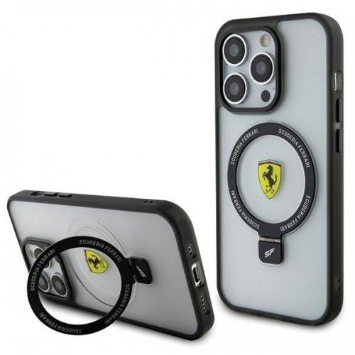 Ferrari FEHMP15XUSCAH iPhone 15 Pro Max 6.7" transparent hardcase Ring Stand 2023 Collection MagSafe image 1