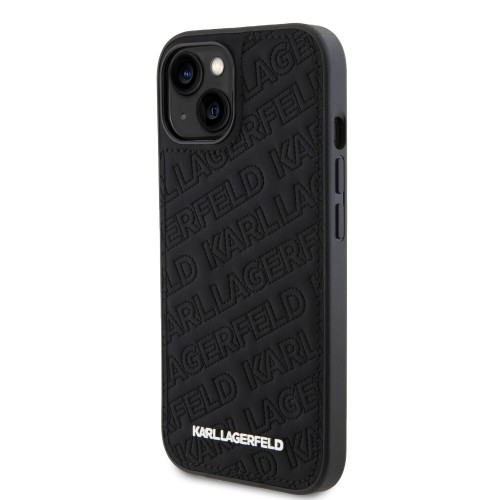 Karl Lagerfeld PU Quilted Pattern Case for iPhone 15 Black image 1