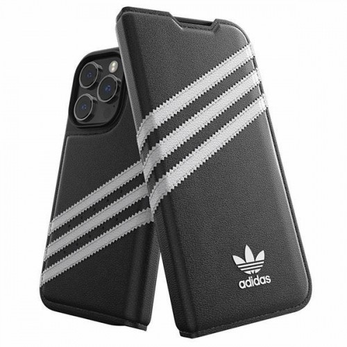 Adidas OR Booklet Case PU iPhone 14 Pro black|white 50196 image 1