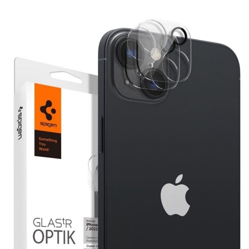Apple Spigen Optik.TR Camera Protector Tempered glass for the camera island iPhone 14|14 Plus 2 pcs clear image 1