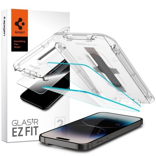 Apple Tempered glass for iPhone 14 Pro Max with Spigen Glas.tR EZ FIT applicator (2 pcs.) image 1