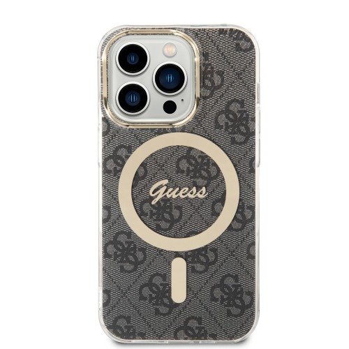 Guess IML 4G MagSafe Case for iPhone 15 Pro Black image 1