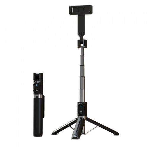 OEM Selfie Stick - with detachable bluetooth remote control and tripod - P90 BLACK image 1