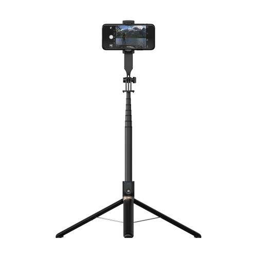 OEM Selfie Stick - with detachable bluetooth remote control and tripod - P100 BLACK image 1