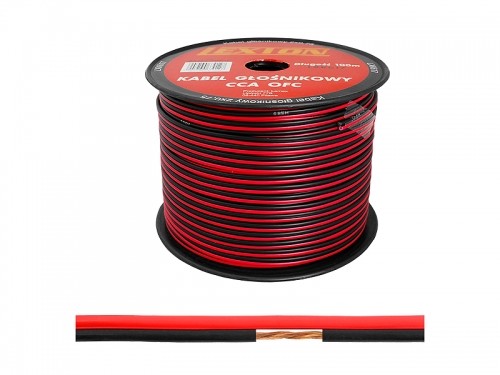 Акустический кабель LEXTON 2x0,75CCA черный|красный image 1