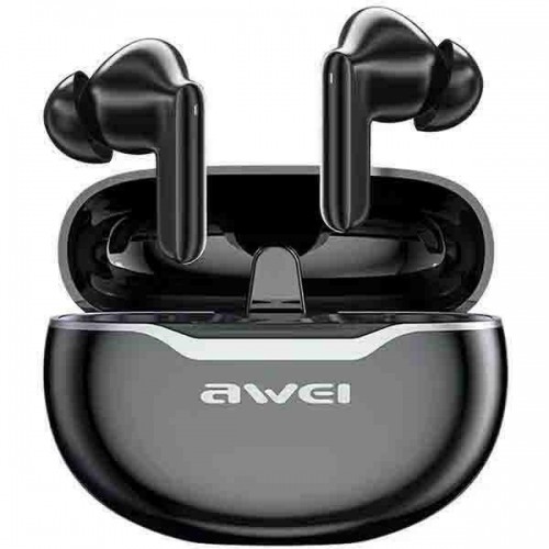 AWEI słuchawki Bluetooth 5.3 T50 ENC + stacja dokująca czarny|black image 1