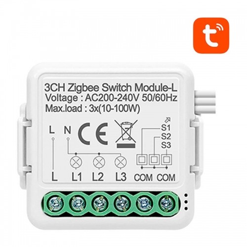 Smart Switch Module ZigBee Avatto N-LZWSM01-3 No Neutral TUYA image 1