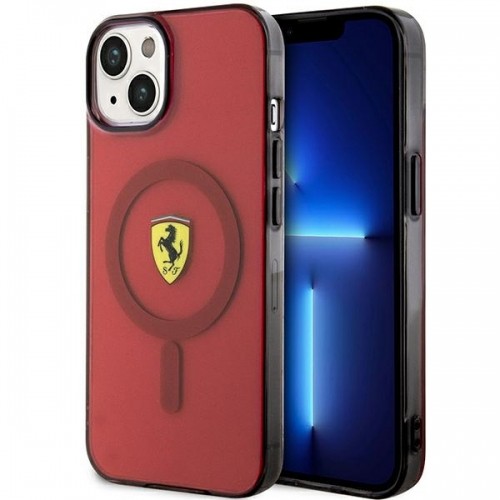 Ferrari FEHMP14SURKR iPhone 14 6,1" czerwony|red hardcase Translucent Magsafe image 1