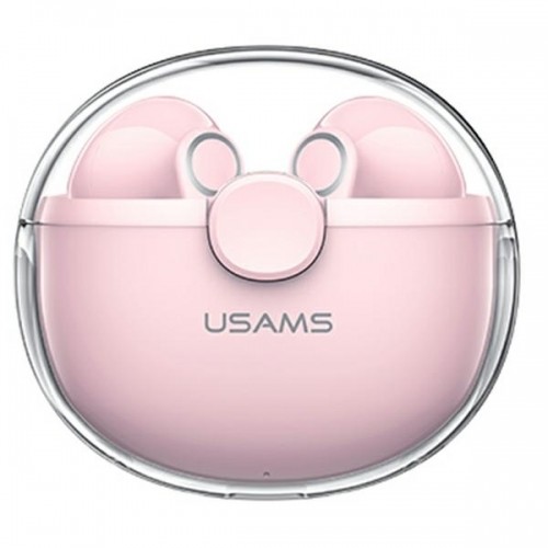 USAMS Słuchawki Bluetooth 5.1 TWS BU series bezprzewodowe różowy|pink BHUBU04 image 1